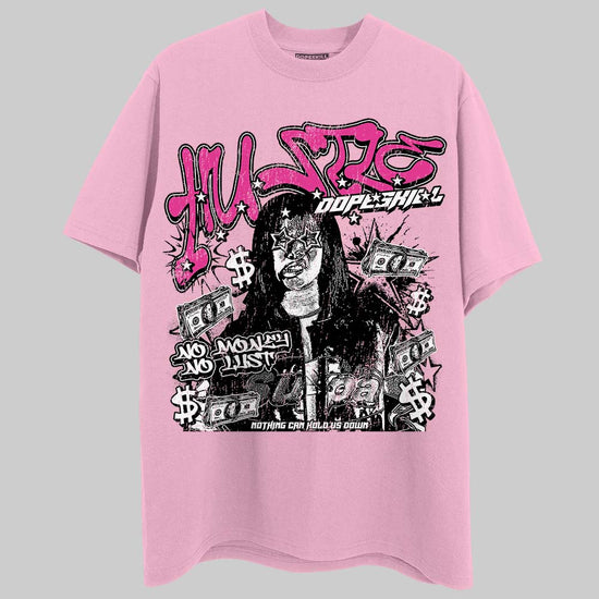 Pink Sneakers DopeSkill T-Shirt No Money No Lust Graphic Streetwear - Light Pink