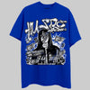 Royal Blue Sneakers DopeSkill T-Shirt No Money No Lust Graphic Streetwear - Royal