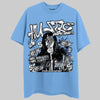 University Blue Sneakers DopeSkill T-Shirt No Money No Lust Graphic Streetwear - Carolina Blue
