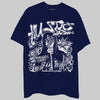 University Blue Sneakers DopeSkill T-Shirt No Money No Lust Graphic Streetwear - navy