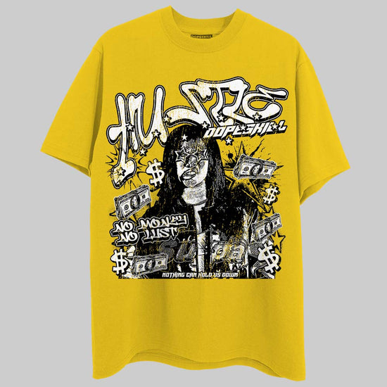 Yellow Sneakers DopeSkill T-Shirt No Money No Lust Graphic Streetwear - Gold