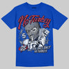 Jordan 3 "True Blue" DopeSkill T-Shirt No Turkey Graphic Streetwear - Royal