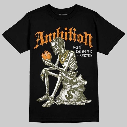Jordan 5 Olive DopeSkill T-Shirt Ambition Graphic Streetwear - Black