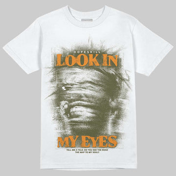Olive Sneakers DopeSkill T-Shirt Look In My Eyes Graphic Streetwear - White