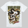 Olive Sneakers DopeSkill T-Shirt Drip or Die Graphic Streetwear - White 