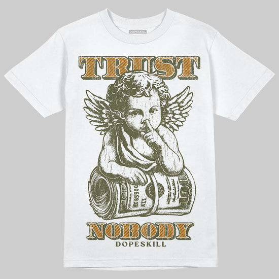 Olive Sneakers DopeSkill T-Shirt Trust Nobody Graphic Streetwear - White