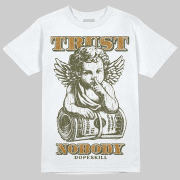 Olive Sneakers DopeSkill T-Shirt Trust Nobody Graphic Streetwear - White