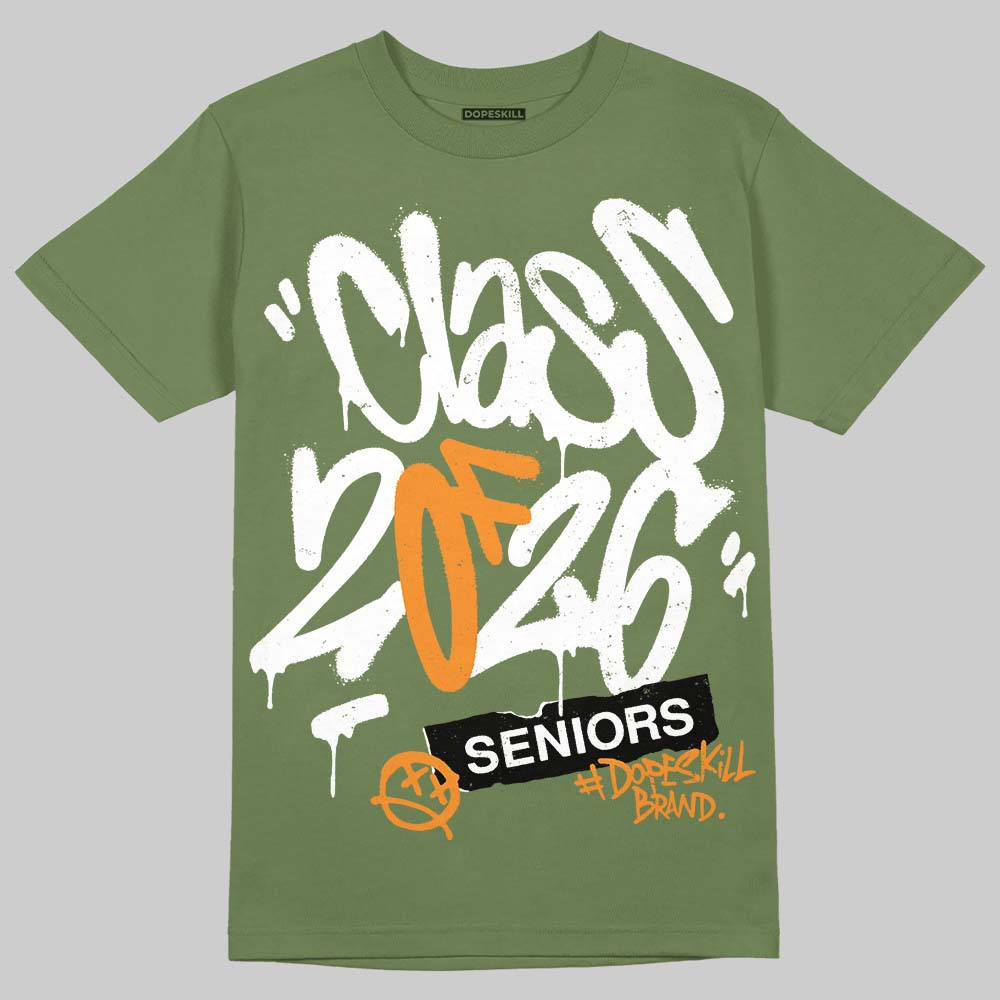 Olive Sneakers DopeSkill T-Shirt Class of 2026 Graphic Streetwear - Military Green