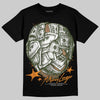 Olive Sneakers DopeSkill T-Shirt Money Longer Graphic Streetwear - Black