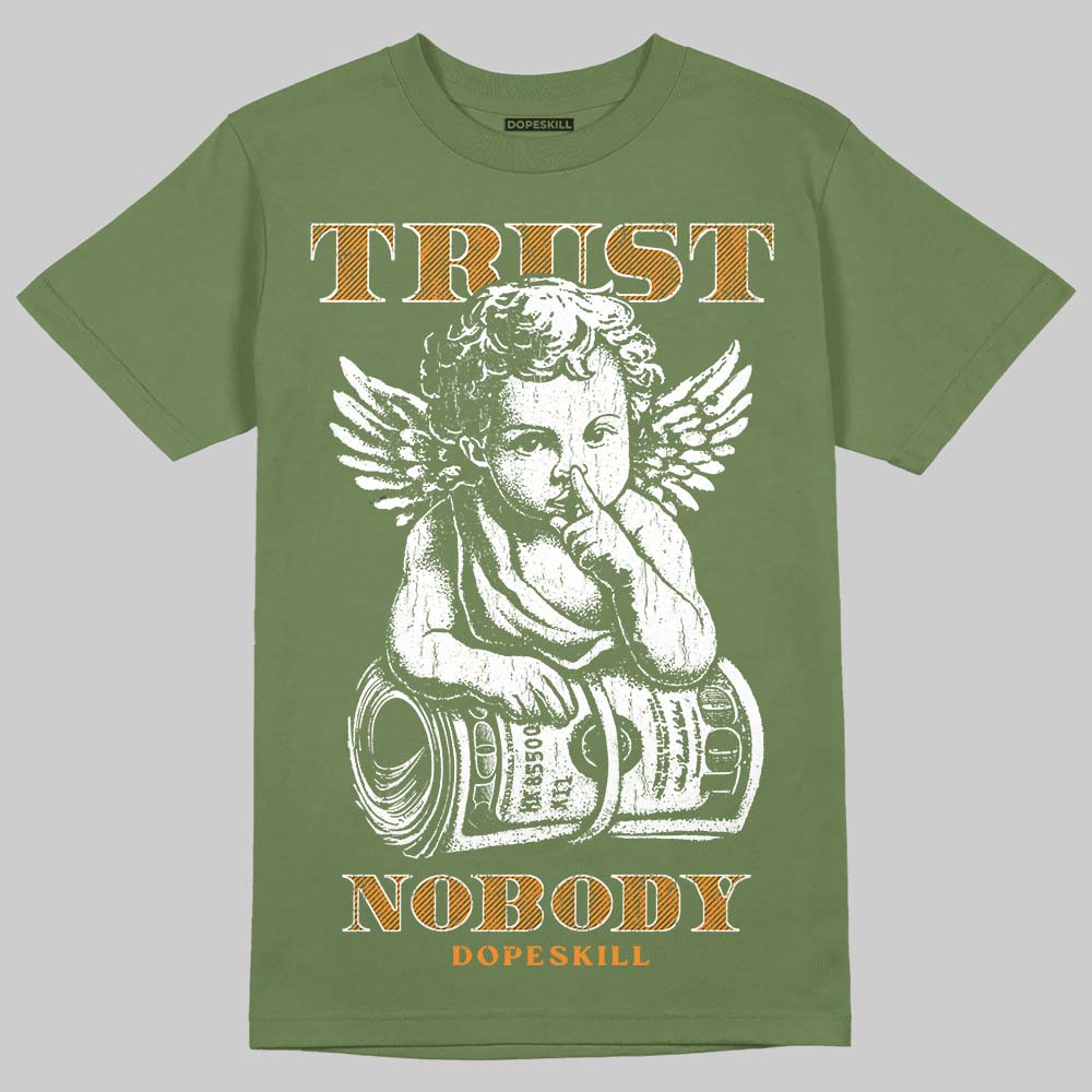 Olive Sneakers DopeSkill T-Shirt Trust Nobody Graphic Streetwear - Military Green
