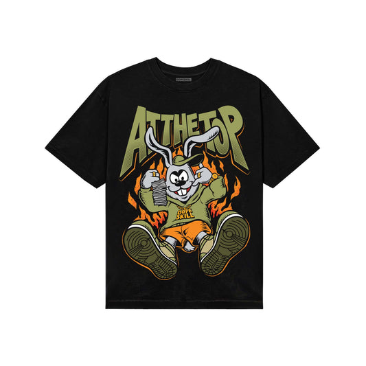 Olive Sneakers DopeSkill T-Shirt At The Top Graphic Streetwear - Black