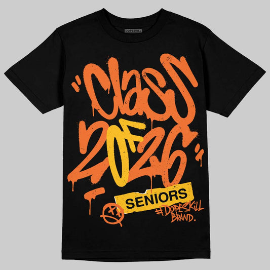 Orange, Black and White Sneakers DopeSkill T-Shirt Class of 2026 Graphic Streetwear - black