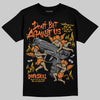 Orange, Black and White Sneakers DopeSkill T-Shirt Don't Bet Against Us Graphic Streetwear - Black