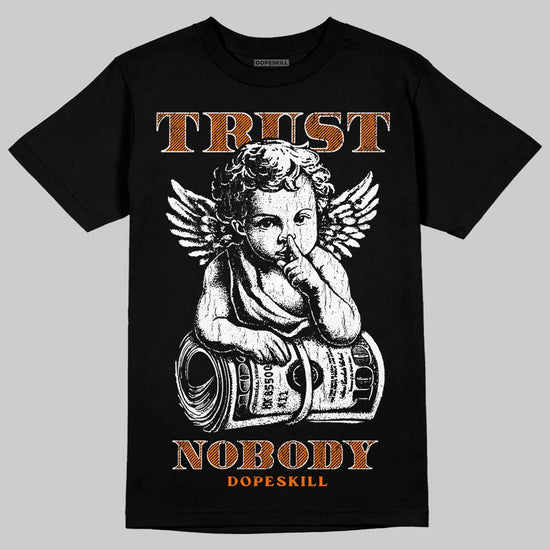 Orange Sneakers DopeSkill T-Shirt Trust Nobody Graphic Streetwear - black