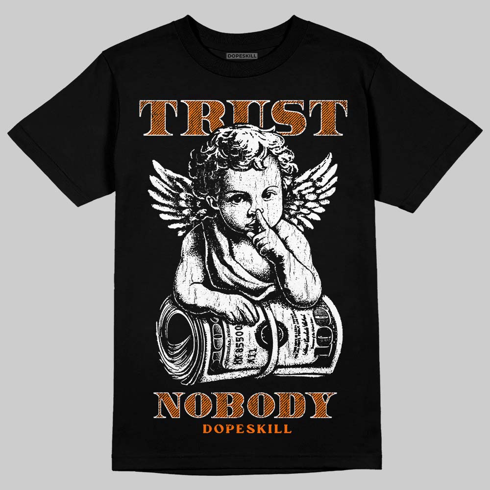 Orange Sneakers DopeSkill T-Shirt Trust Nobody Graphic Streetwear - black