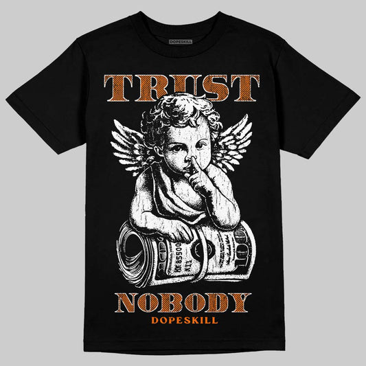 Orange Sneakers DopeSkill T-Shirt Trust Nobody Graphic Streetwear - black
