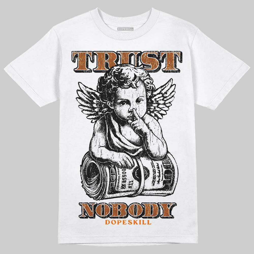 Orange Sneakers DopeSkill T-Shirt Trust Nobody Graphic Streetwear - White