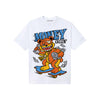 Orange, Black and White Sneakers DopeSkill T-Shirt Money Callin' Graphic Streetwear - White