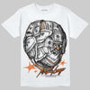 Orange, Black and White Sneakers DopeSkill T-Shirt Money Longer Graphic Streetwear - White
