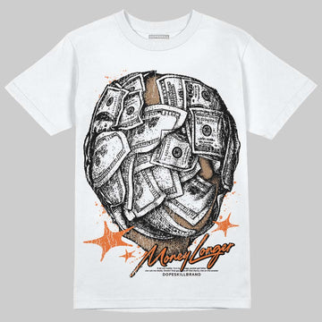 Orange, Black and White Sneakers DopeSkill T-Shirt Money Longer Graphic Streetwear - White