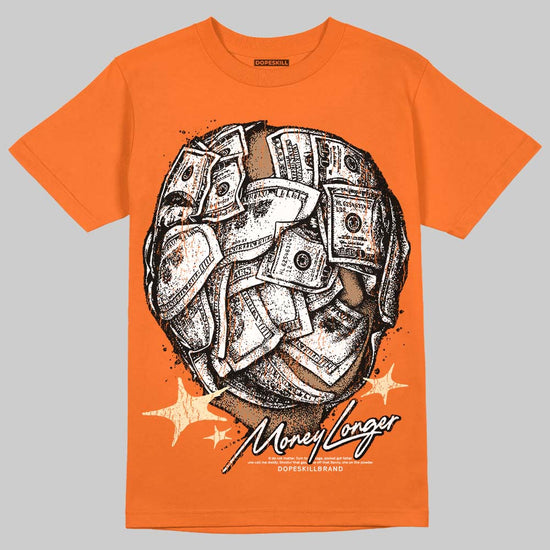 Orange, Black and White Sneakers DopeSkill T-Shirt Money Longer Graphic Streetwear - Orange