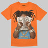 Orange, Black and White Sneakers DopeSkill T-Shirt Rich Youth Graphic Streetwear - Orange