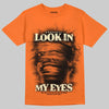 Orange, Black and White Sneakers DopeSkill T-Shirt Look In My Eyes Graphic Streetwear - Orange