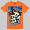 Orange, Black and White Sneakers DopeSkill T-Shirt Drip or Die Graphic Streetwear - Orange 