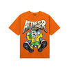 Orange, Black and White Sneakers DopeSkill T-Shirt At The Top Graphic Streetwear - Orange