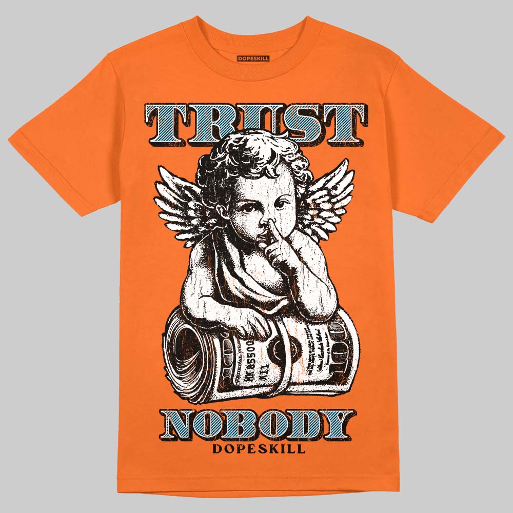 Orange Sneakers DopeSkill T-Shirt Trust Nobody Graphic Streetwear -* Orange 