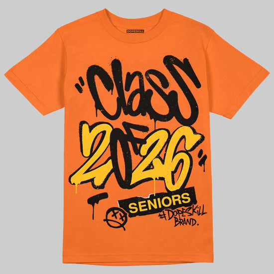 Orange, Black and White Sneakers DopeSkill T-Shirt Class of 2026 Graphic Streetwear - Orange