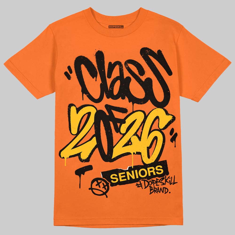 Orange, Black and White Sneakers DopeSkill T-Shirt Class of 2026 Graphic Streetwear - Orange