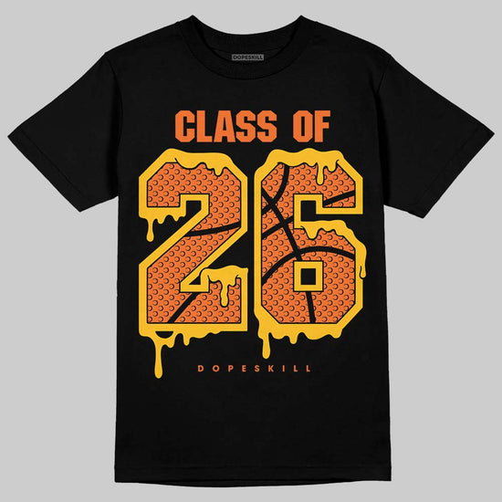 Orange, Black and White Sneakers DopeSkill T-Shirt 26 Drip Graphic Streetwear - Black