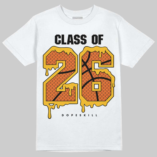 Orange, Black and White Sneakers DopeSkill T-Shirt 26 Drip Graphic Streetwear - White