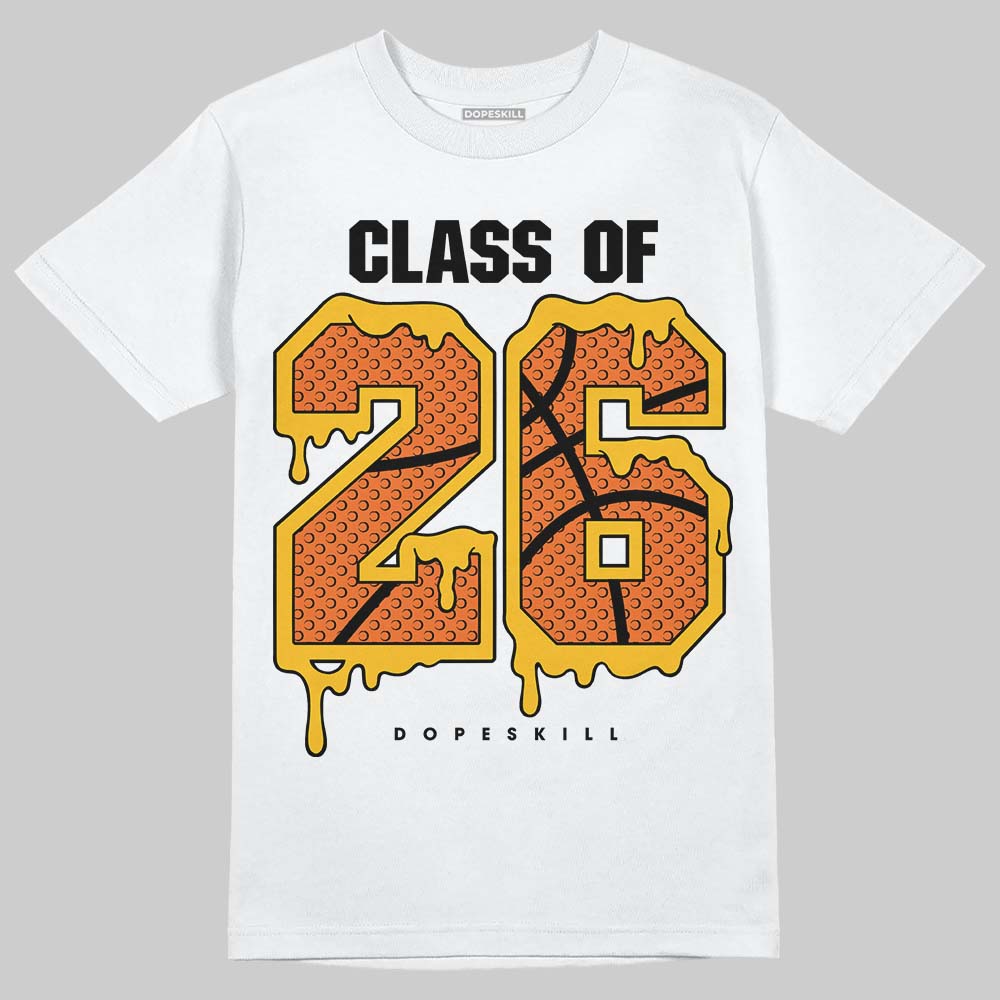 Orange, Black and White Sneakers DopeSkill T-Shirt 26 Drip Graphic Streetwear - White