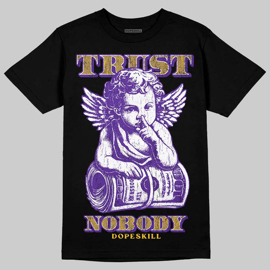 Purple Sneakers DopeSkill T-Shirt Trust Nobody Graphic Streetwear - black