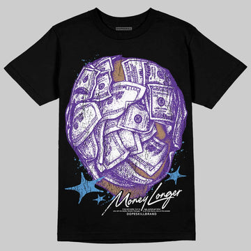 PURPLE Sneakers DopeSkill T-Shirt Money Longer Graphic Streetwear - Black