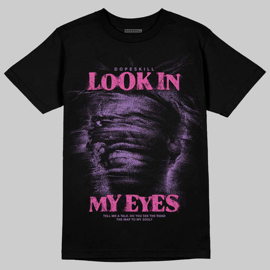 PURPLE Sneakers DopeSkill T-Shirt Look In My Eyes Graphic Streetwear - black