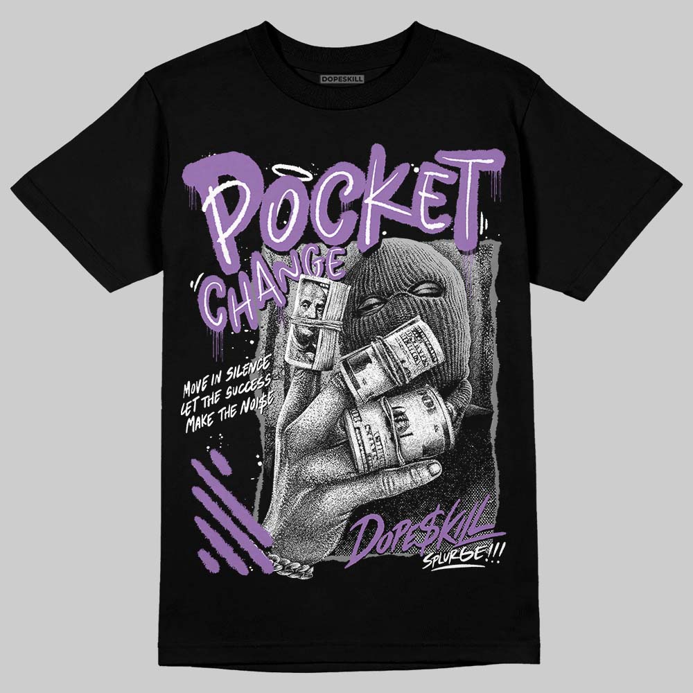 PURPLE Sneakers DopeSkill T-Shirt Pocket Change Graphic Streetwear - Black