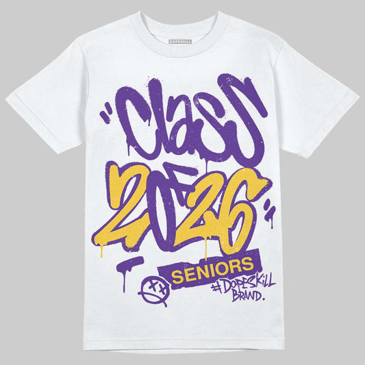 PURPLE Sneakers DopeSkill T-Shirt Class of 2026 Graphic Streetwear - White