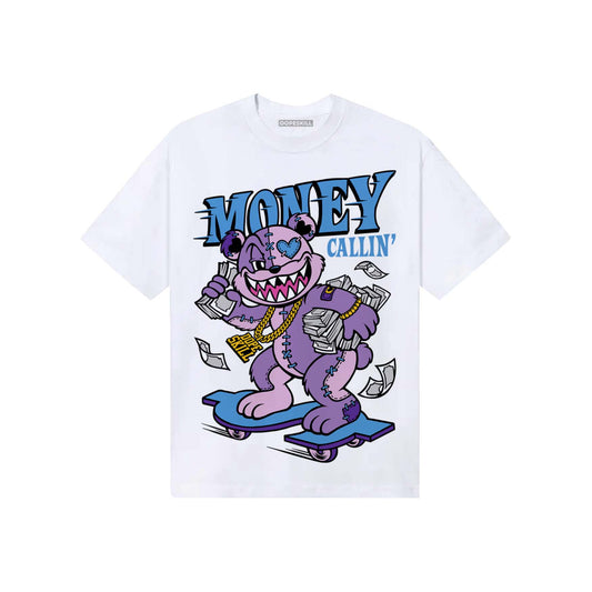 PURPLE Sneakers DopeSkill T-Shirt Money Callin' Graphic Streetwear - White 