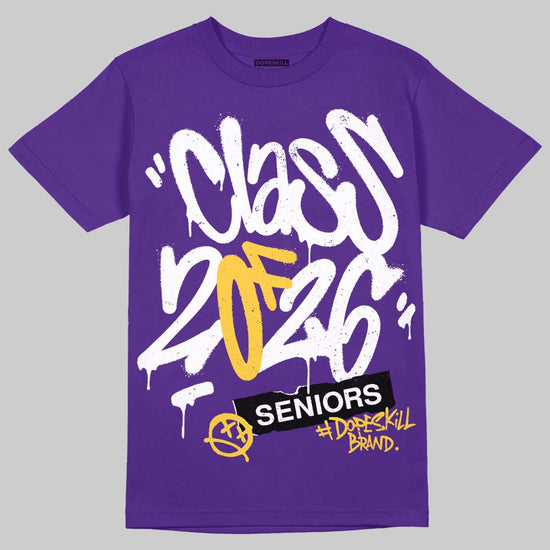 PURPLE Sneakers DopeSkill T-Shirt Class of 2026 Graphic Streetwear - Purple