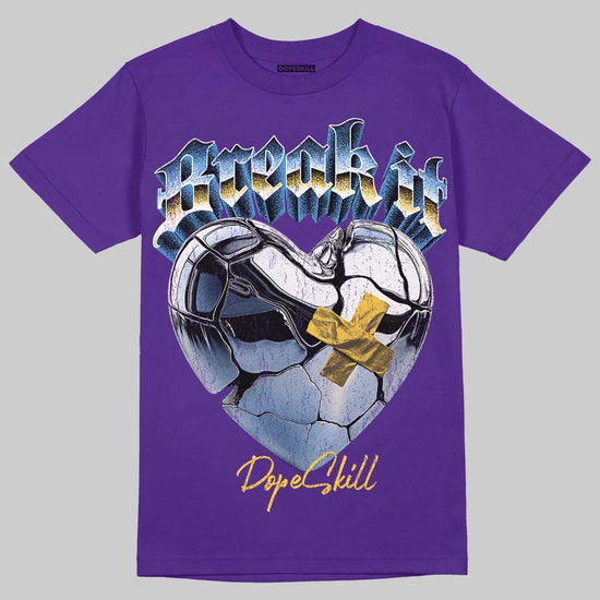 PURPLE Sneakers DopeSkill T-Shirt Break It Graphic Streetwear - Purple