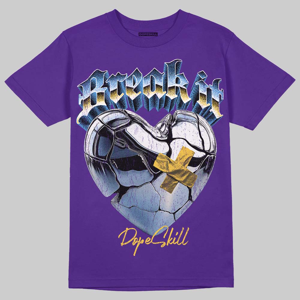PURPLE Sneakers DopeSkill T-Shirt Break It Graphic Streetwear - Purple