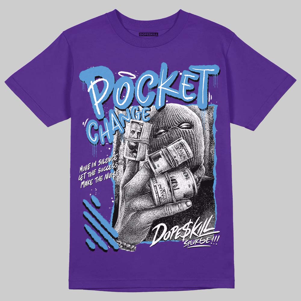 PURPLE Sneakers DopeSkill T-Shirt Pocket Change Graphic Streetwear - Purple