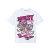 Pink Sneakers DopeSkill T-Shirt Money Callin' Graphic Streetwear - White 
