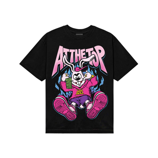 Pink Sneakers DopeSkill T-Shirt At The Top Graphic Streetwear - Black