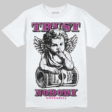 Pink Sneakers DopeSkill T-Shirt Trust Nobody Graphic Streetwear - White