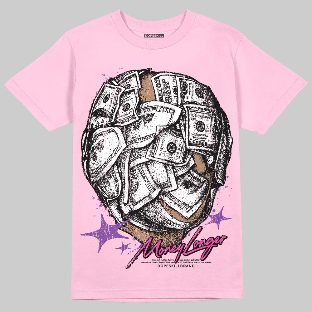 Pink Sneakers DopeSkill T-Shirt Money Longer Graphic Streetwear - light Pink