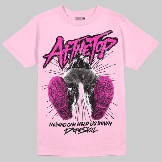 Pink Sneakers DopeSkill T-Shirt Nothing Can Hold US Down Graphic Streetwear - Light Pink